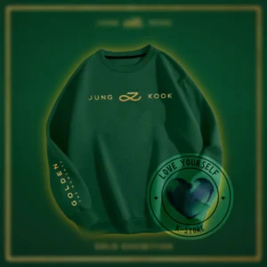 POLERON SG VERDE JK GOLDEN LETRAS