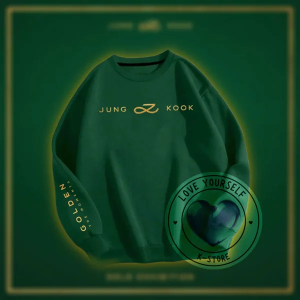 POLERON SG VERDE JK GOLDEN LETRAS