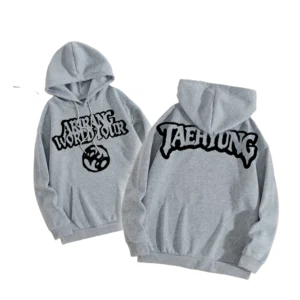 POLERON CON GORRO GRIS ARIRANG WORLD V